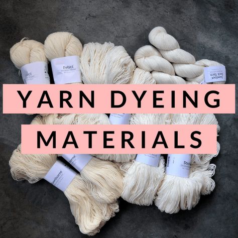 How To Dye Yarn, Dyeing Tutorials, Dye Yarn, Dyeing Yarn, Acid Dyes, I Wish I Knew, Sock Yarn, Yarn Dyeing, Cotton Yarn