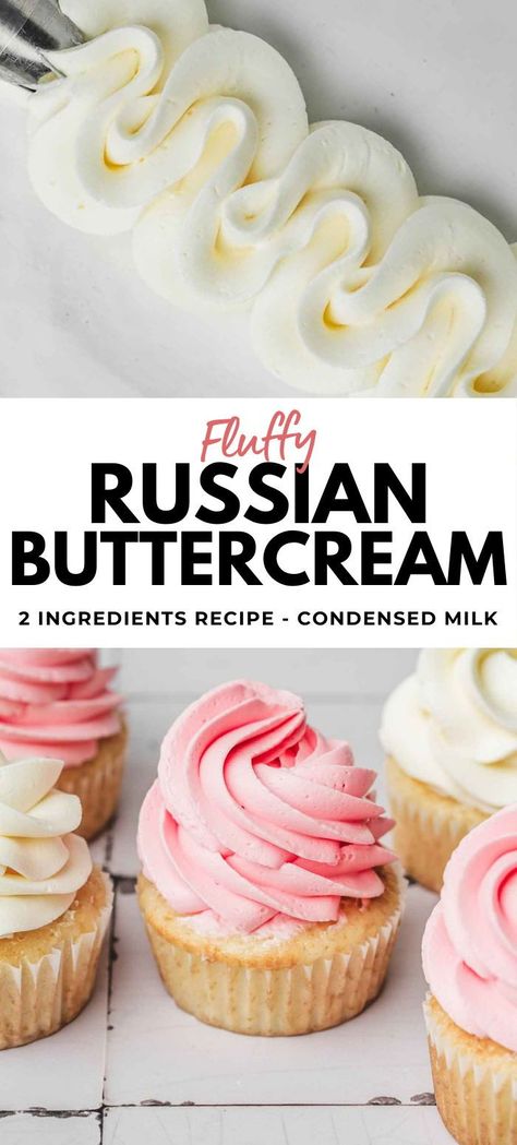 Discover the foolproof recipe for Russian buttercream, a true pastry enthusiast's ally. Simple to make, this cream is perfect for filling your cakes, cupcakes, or adding a creative touch to your desserts with a piping bag. It stands out with its soft, creamy, and firm texture, making it an ideal stable icing for cake design and all your sweet creations. Indulge in this delightful Russian buttercream to elevate your pastries with ease and indulgence. Cakes Using Russian Piping Tips, Buttercream Icing For Piping, Icing For Flowers Recipe, Russian Icing Recipe, Russian Buttercream Frosting Recipe, Cream Cheese Buttercream Icing, Cake Icing For Decorating, Best Buttercream Frosting For Piping, How To Make Perfect Buttercream Frosting