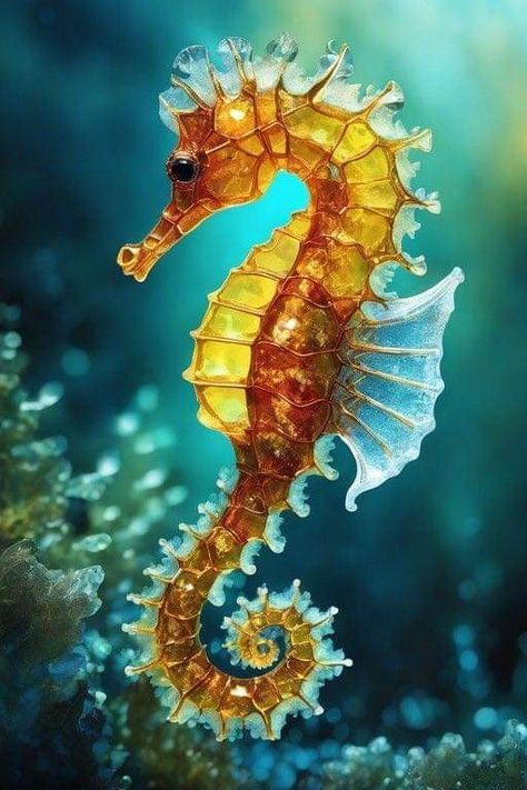 Sea Creatures Art, Seahorse Art, Sea Horses, Ballerina Art, Ocean Floor, Beautiful Sea Creatures, Water Animals, Sea Dragon, Sea Horse