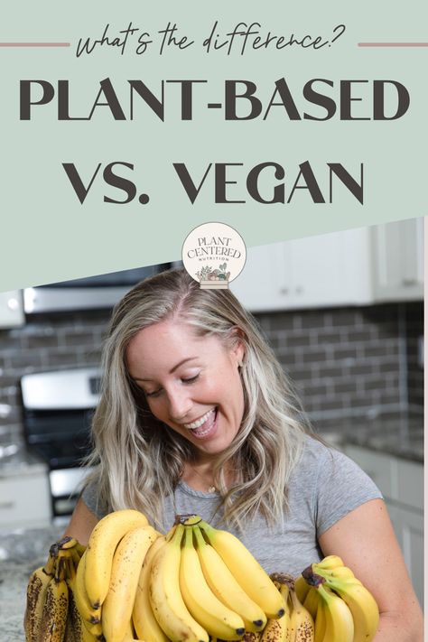 Wondering what it means to be a vegan versus eating a plant based diet? Check out these plant based tips to understand how plant based and vegan are similar and different. Vegan Nutrition Guide, Vegan Lifestyle Inspiration, Vegan Plate, Eat More Plants, Plant Eater, Sustainable Eating, Registered Dietitian Nutritionist, Plant Based Lifestyle, Plant Based Nutrition