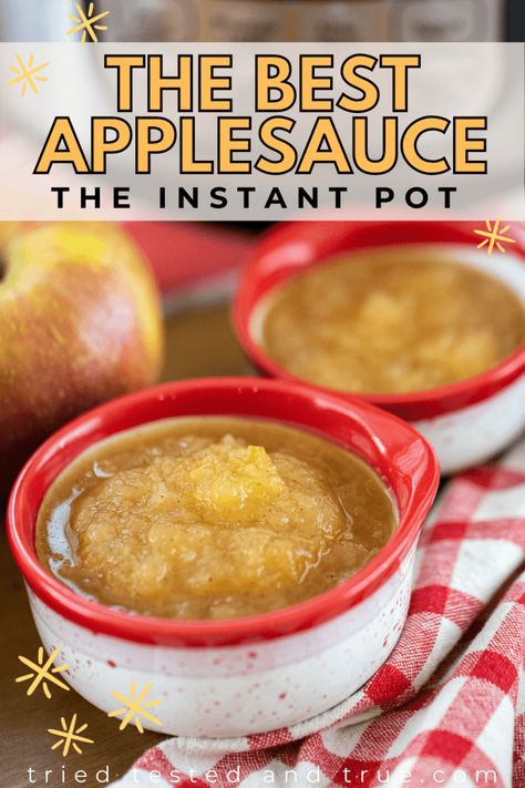 Fuji Gala, Baby Applesauce, Pressure Cooker Applesauce, Instant Pot Applesauce, Easy Applesauce, Cinnamon Applesauce, Applesauce Recipe, Dessert Cravings, Instant Pot Tips