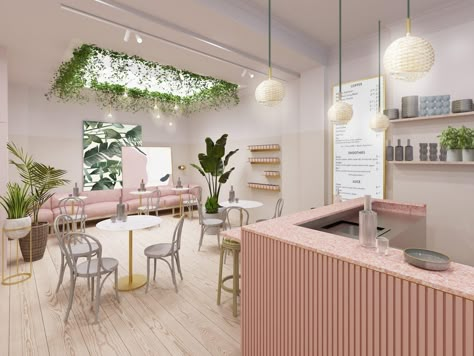 Juice Bar Interior, Glow Bar, Smoothie Shop, Bakery Design Interior, Bubble Tea Shop, Smoothie Bar, Wellness Centre, Bakery Design, Bar Interior