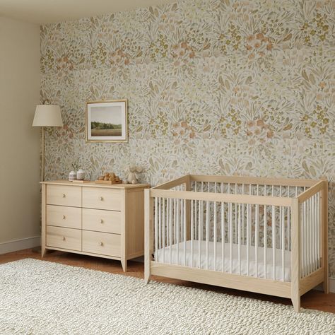 Add new dimension and geometric playfulness to your modern nursery with this crib and dresser combo. Made with sustainable pine wood and GREENGUARD Gold certified to improve indoor air quality. Mid Century Modern Nursery, Wood Crib, Nursery Accent Wall, Big Kids Room, Stylish Nursery, Improve Indoor Air Quality, Kids Dressers, Nursery Crib, Convertible Crib