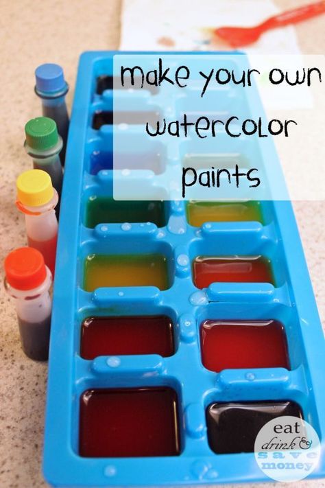 Make your own watercolor paints. This watercolor paint recipe is quick and easy. It is perfect for toddlers! It makes a small batch which is perfect for testing out painting with kids. Preschool Experiences, Watercolor Art For Kids, Homemade Watercolors, Paint Recipe, Homemade Paint, Diy Watercolor Painting, Diy Watercolor, Watercolor Paints, Kid Activities