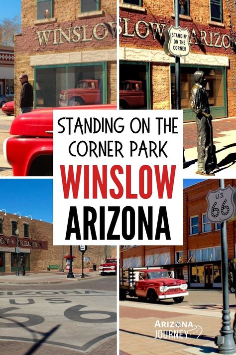 Eagles Songs, Route 66 Arizona, Winslow Arizona, Arizona Bucket List, Route 66 Trip, Old Route 66, Travel Arizona, Southwest Usa, Arizona Road Trip