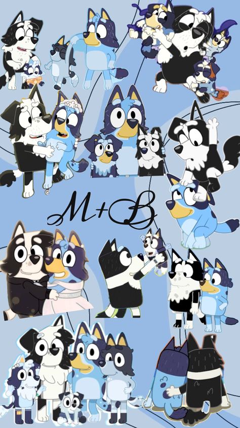 #Blenzie Mackenzie X Bluey, Bluey X Mackenzie, Bluey Mackenzie, Diy Bluey, Blue And Bingo, Bluey Wallpapers, Bluey Fan Art, Bluey Wallpaper, Bluey Funny