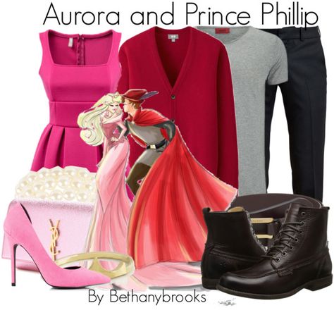 "Aurora and Prince Phillip" by bethanybrooks on Polyvore Sleeping Beauty Disneybound, Aurora Prince Phillip, Sleeping Beauty Prince, Descendants Outfits, Sleeping Beauty Aurora, Beauty Outfits, Disney Bounds, Character Styles, Prince Phillip