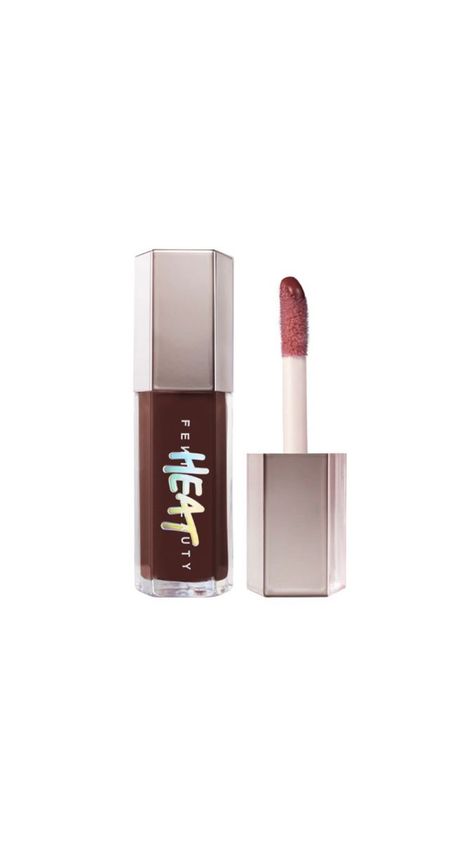 fenty beauty Fenty Chocolate Lip Gloss, Fenty Hot Chocolate Lip Gloss, Fenty Hot Chocolate, Fenty Beauty Hot Chocolate, 2023 Wish List, Fenty Beauty Gloss Bomb, Girls Lip Gloss, Makeup Nails Designs, Makeup List