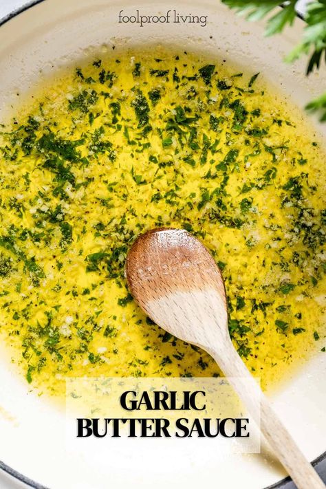 Made with just a few simple ingredients, this garlic butter sauce is a quick and easy way to enhance the flavors of any dish. It serves multifunctionally as a pasta sauce, dipping sauce, or a marinade for meats and vegetables. Butter Sauce For Pasta, Sauce For Vegetables, Pasta Fish, 5 Minute Recipe, Garlic Butter Pasta, Make Garlic Butter, Garlic Knots Recipe, Homemade Garlic Butter, Foolproof Recipes