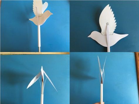 instructions on how to create a puppet with moving wings from paper and a pencil Mechanical Cards, Bird Paper Craft, James And Giant Peach, Bird Puppet, Horse Template, Puppetry Theatre, Flying Paper, Giant Butterfly, Shrek The Musical