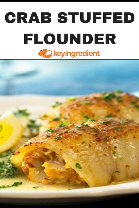 Crab Stuffed Flounder Recipes, Stuff Flounder Recipes, Crab Stuffed Flounder, Stuffed Flounder, Meat Stuffing, Flounder Recipes, Fish Dinners, Broccoli Side Dish, Stuffed Fish