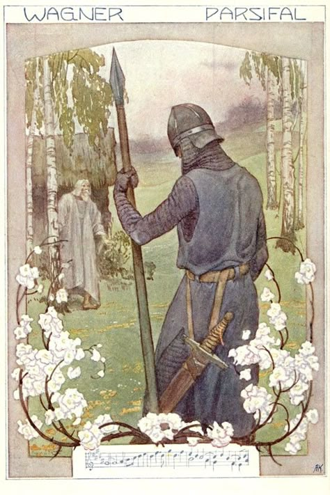 Ivan Bilibin, Roi Arthur, Arthurian Legend, Richard Wagner, Fairytale Illustration, Knight Art, King Arthur, Medieval Art, Medieval Fantasy