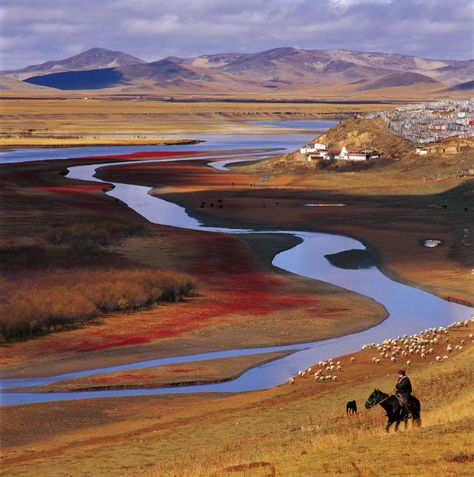 Huang He Valley | National Geographic Society Cambridge University Students, Chinese Civilization, Landscape References, Hydroelectric Dam, Yellow River, History Images, Martial Arts Styles, Hydro Electric, Chinese Martial Arts