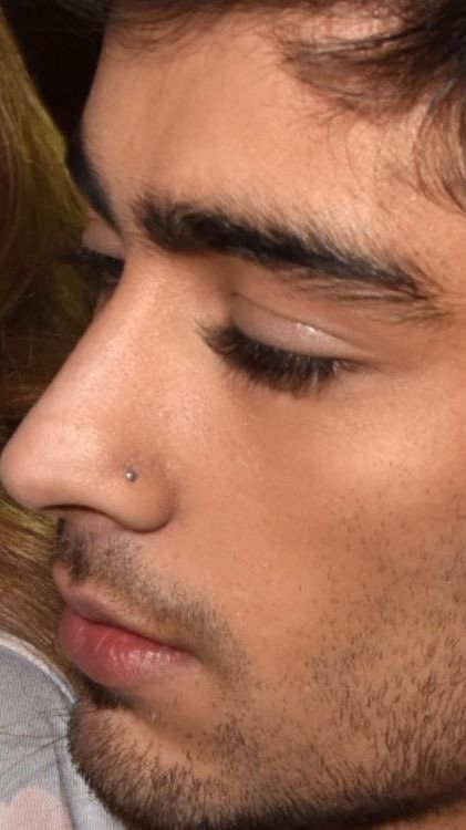 Guys With Nose Piercings, Zayn Pics, Mustache And Goatee, Zany Malik, Zayn Malik Style, Nose Piercing Stud, Zayn Malik Pics, Face Piercings, One D