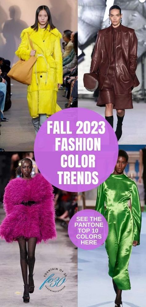 Fall Color Palette 2023 Fashion, Fall 23 Runway Trends, Fall 2023 Fashion Trends Vogue, 2023 Fall Pantone, Pantone 2023 2024 Color Trends, Aw23 Trends Fashion, Autumn Colours 2023, 2023 Color Trends Clothing, Fall Winter Color Palette 23/24