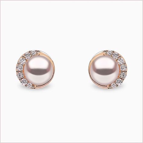 Pearl Gold Earrings, The Bling Ring, Geode Earrings, Earring Designs, Bar Stud Earrings, Pearl And Diamond Earrings, Pearl Jewellery, Yoko London, Gold Bracelets