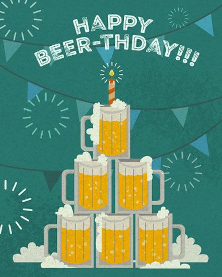 Send birthday group cards like this using GroupGreeting! Happy Birthday Outdoorsman, Happy Beer Day Birthday, Happy Birthday With Beer, Men’s Happy Birthday, Happy Birthday Beer Funny, Man’s Birthday, Happy Birthday Beer Images, Happy Birthday Alcohol, Happy Birthday Hombre