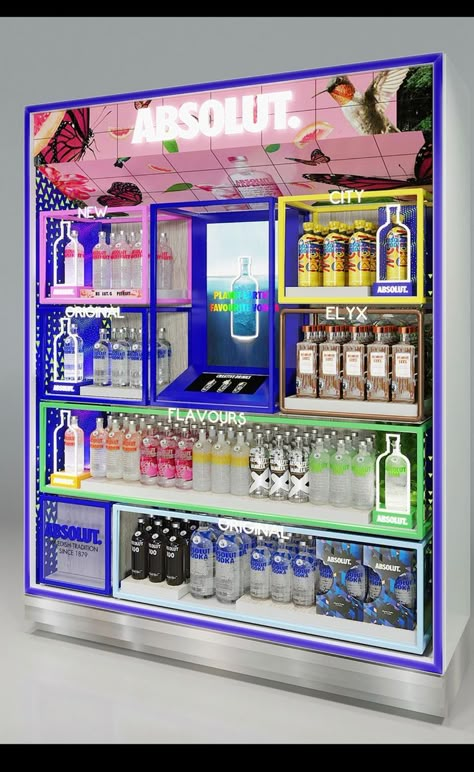 Light Perm, Product Display Design, Whiskey Display, Bar Booth, Flow Fest, Liquid Iv, Beer Display, Shelf Designs, Posm Display