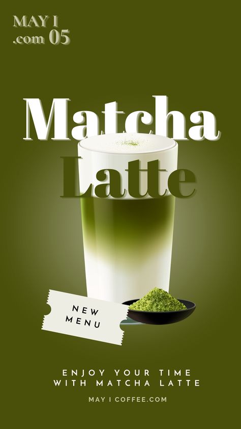 #design #ads #matchalatte Matcha Advertising, Product Pubmat, Matcha Corner, Matcha Poster, Hand Painted Bags Handbags, Drink Posters, Mango Drinks, Standee Design, Beverage Poster