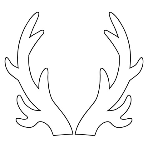 Antler Template Printable, Deer Antler Template Free Printable, Reindeer Antlers Diy, How To Make Reindeer Antlers, Reindeer Antlers Template Free Printable, Reindeer Cutout Template, Diy Xmas Tree Topper, Reindeer Antlers Template, Reindeer Head Template