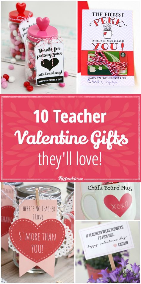 10 Teacher Valentine Gifts They’ll Love! Valentine Gifts For Teachers, Valentines Day Gifts For Teachers, Simple Valentines Gifts, Gift Bags For Boyfriend, Gift Ideas For Teachers, Teacher Valentine Gifts, Valentines Gift Bags, Teachers Diy, Easy Bake