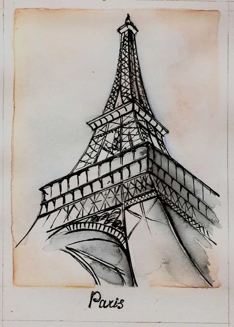 Eiffel Tower drawing Eiffel Tower Sketch Architecture, Paris Aesthetic Sketch, Paris Eiffel Tower Drawing Sketches, Eiffel Tower Sketch Easy, Effie Tower Drawing, Eiffel Tower Aesthetic Drawing, Eiffel Tower Draw, Effile Tower Sketch, Paris Architecture Drawing