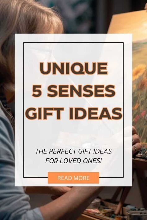 Gifts For The Sense Of Sound, 5 Senses Gift Basket, 5 Senses Gift Sound Ideas, Gift For Sound Sense, Sound Sense Gifts For Her, Gifts For Sound, Sight Gifts, Sound Gift Ideas, 6 Senses Gift Ideas For Him