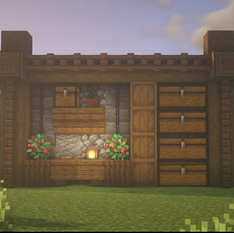 Minecraft Interior Design Entrance, Minecraft Pantry, Minecraft Shed, Minecraft Couch, Minecraft Building Designs, Minecraft Garden, Minecraft Basement, Minecraft Structures, Minecraft Interior