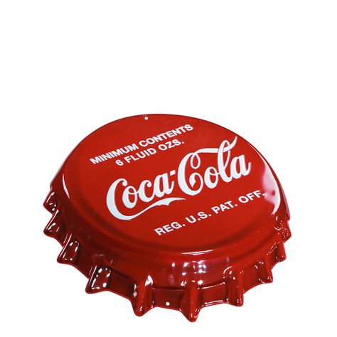 Coca-Cola Bottle Cap Metal Sign Coke Products, Bottle Caps, Vintage Cola, Coca Cola Gifts, Coca Cola Merchandise, Coca Cola Store, Coca Cola Poster, Coca Cola Bottles, Vintage Coke