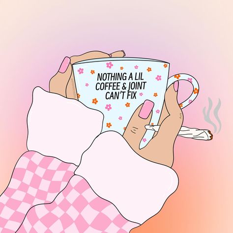 wake n bake ☕️🍃 Wake And Bake Meme, Wake N Bake, Wake And Bake, Aesthetic Anime, Planner Stickers, Funny Memes, Humor, Coffee, Memes