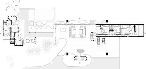 Gallery of Renovation of a Brutalist House in Brazil / Arquitécnika - 33 Brutalist Home, Brutalist House, Elevated House, School Planning, Architectural Graphics, Arch Architecture, The Forge, House Blueprints, Architecture Illustration