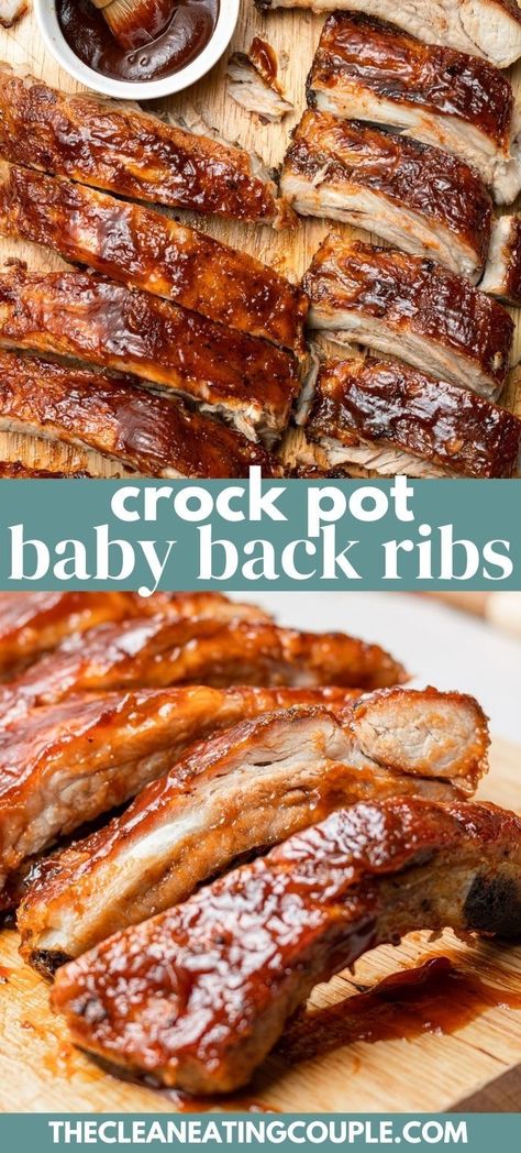 Ribs In Crock Pot Recipe, Easy Crockpot Ribs Slow Cooker, Crockpot Pork Loin Ribs Recipes, Crockpot Ladies Slow Cooker, Pork Loin Baby Back Ribs Crockpot, Crockpot Ribs Recipes Slow Cooker Easy, Slow Cooker Bbq Ribs Recipe, Best Slow Cooker Ribs, Slow Cooker Fall Dinner