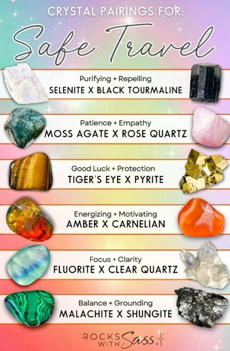 Crystals For Traveling, Crystals For Travel, Gemstones Meaning, Chakra Stones Healing Crystals, Gem Bracelets, Using Crystals, Crystals For Manifestation, Witch Things, Best Crystals