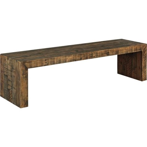 Signature Design by Ashley 65" Sommerford Wood Dining Bench, Brown Finish - Walmart.com Wood Bench Entryway, Low Shelving, Beam Bench, Entryway Bench Ideas, Bench Kitchen, Wood Dining Tables, Wood Dining Bench, Bench Entryway, Dining Room Remodel