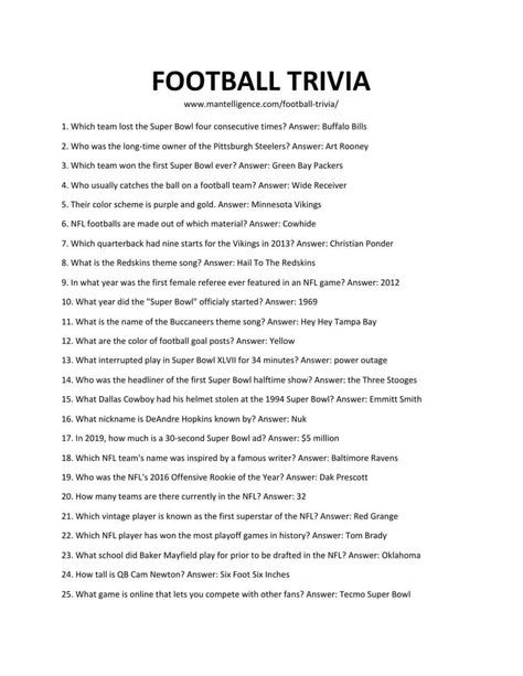 Football Trivia Questions And Answers, Pub Quiz Questions And Answers, Superbowl Trivia, Sports Trivia Questions And Answers, Kids Trivia Questions, Packer Party, Music Trivia Questions, Pub Quiz Questions, Football Trivia