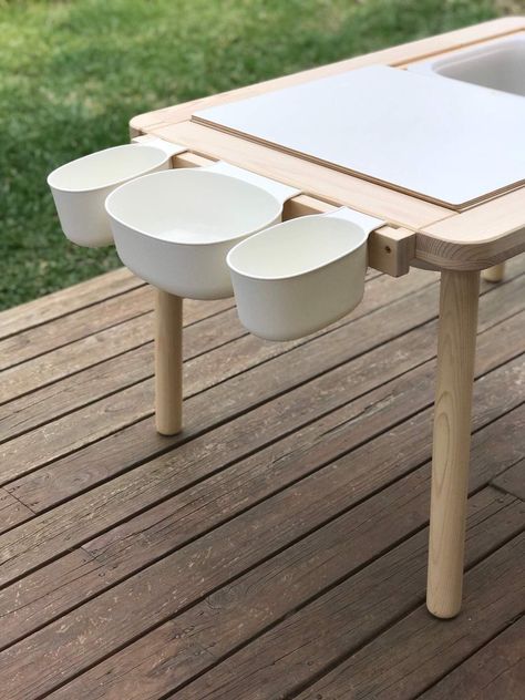 Upgrade the FLISAT children's table with a simple mod Ikea Kids Table, Ikea Flisat Table, Trofast Ikea, Ikea Playroom, Flisat Table, Ikea Flisat, Kids Play Table, Childrens Desk, Table Ikea