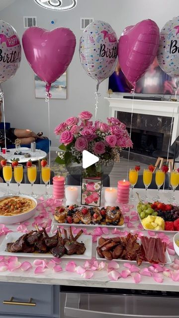 40th Brunch Birthday Ideas, Brunch For Birthday Party, Diy Birthday Brunch Ideas, Brunch Ideas For Birthday Party, Diy Brunch Ideas Table Settings, Teen Brunch Birthday Party, Cute Brunch Set Up Ideas, Small Brunch Ideas At Home, Brunch Home Ideas