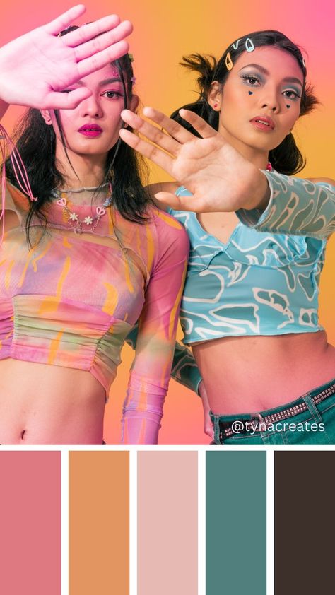 2000s Colour Palette, Y2k Aesthetic Color Palette, Baddie Color Palette, Y2k Color Scheme, Early 2000s Color Palette, Childhood Color Palette, Y2k Branding Design, Y2k Moodboard Aesthetic, Y2k Palette