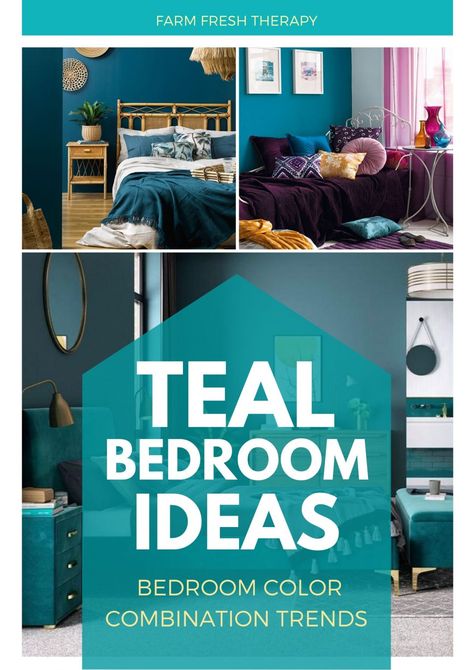 Teal Glam Bedroom, Teal Bed Rooms Ideas, Teal Rugs In Bedroom, Colors That Go With Teal Bedroom, Teal Bedding Ideas Bedroom, Turquoise And Gold Bedroom Ideas, Turquoise Master Bedrooms Decor, Teal Wall Paint Ideas, Bedding For Teal Walls