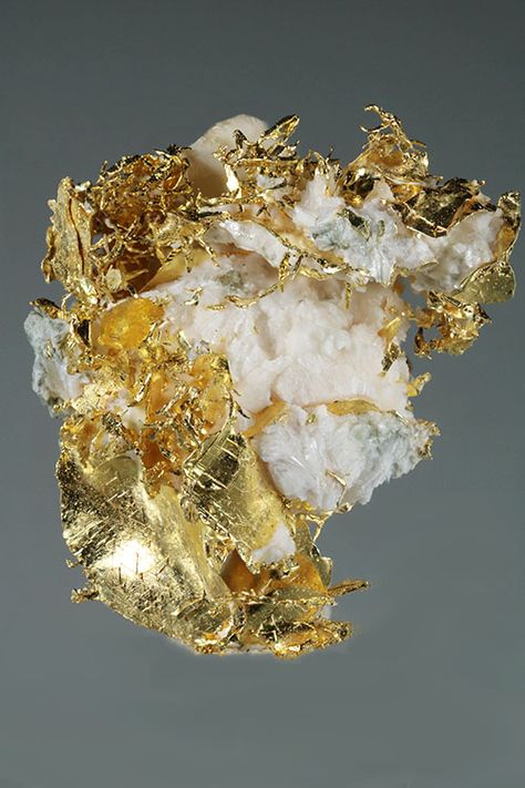 Olinghouse Mine Gold in Quartz Specimen - Click Image to Close Gold Specimens, Natural Gold Nugget, Minerals Crystals Rocks, Gold Prospecting, Pretty Rocks, Gold Bullion, Gold Mining, Gold Nugget, Natural Gold