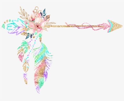 Arrow Tat, Waterslide Tumblers, Dream Catcher Images, Dream Catcher Clipart, Feather Png, Arrow Art, Boho Logo, Watercolor Feather, Arrow Print