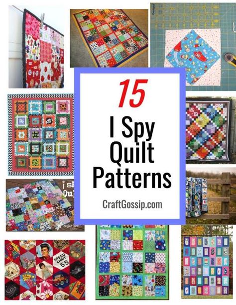 Character Quilt Ideas, Quilts With Novelty Fabrics, I Spy Quilt Patterns Ideas, I Spy Quilts For Kids Pattern, Take Five Quilt Pattern, Novelty Quilt Patterns, I Spy Quilts For Kids, Children’s Quilt Patterns, I Spy Quilts Ideas