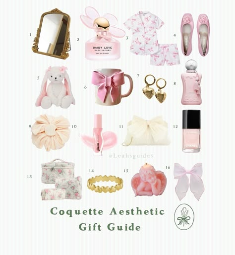 Coquette Aesthetic Gift Guide is live on the gift guide and LTK 💗🩰🎀 #coq #coquette #coquetteaesthetic #giftsforher #leahsgiftguide #giftideas #giftguide Coquette Birthday Gift Ideas, Coquette Birthday Presents, Coquette Stocking Stuffers, Gift Ideas Coquette, Coquette Christmas Gifts, Coquette Gift Ideas, Coquette Christmas List, Coquette Gifts, Bday Wishlist