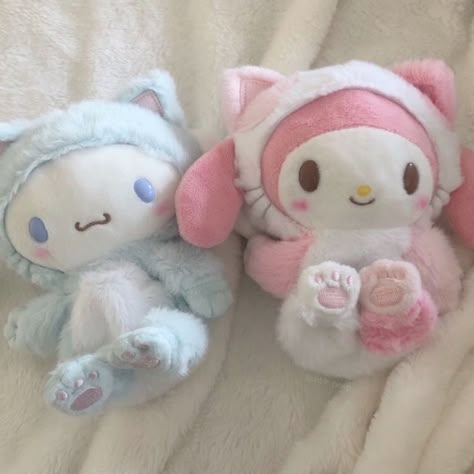 Aesthetic Plushies, Sanrio Plushies, Sanrio Stuff, Cute Plushies, Kawaii Plushies, Cute Stuffed Animals, My Melody, Cute Stuff, My Aesthetic