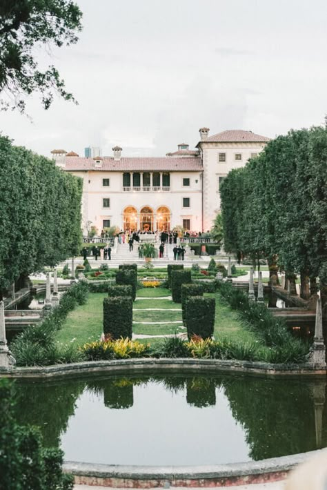 Miami Area Weddings | Vizcaya Museum & Gardens | Tara & Chris Villa Viscaya Miami Wedding, Vizcaya Miami Wedding, Miami Wedding Aesthetic, Vizcaya Museum And Gardens Wedding, Vizcaya Wedding, Vizcaya Museum And Gardens, Miami Beach Wedding, Wedding Spots, Elopement Venues