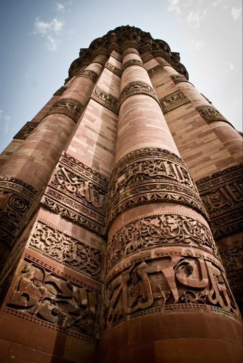 Qutab Minar, Delhi #delhi #indiatourism Connaught Place Delhi Aesthetic, Delhi Trip, Qutab Minar, Delhi Aesthetic, Delhi Photography, Delhi Tourism, Qutub Minar, India Architecture, Amazing India