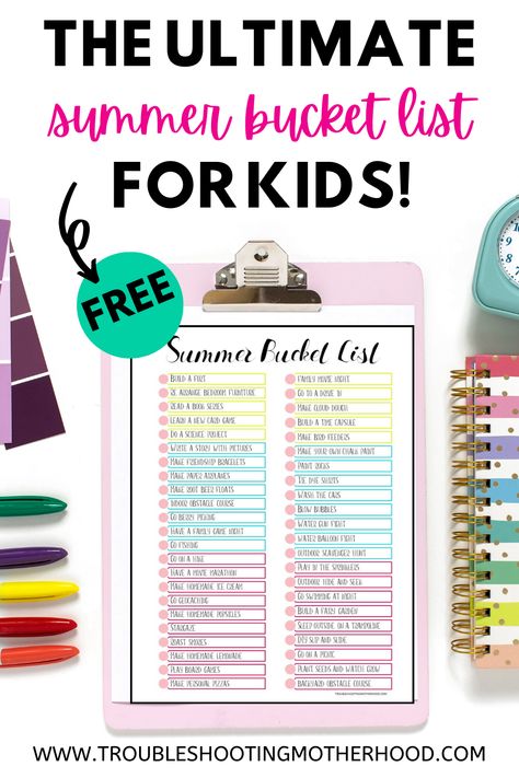 Summer is around the corner, and we've got your family's fun-filled plans covered! 🎉 Check out our Summer Bucket List for Kids, complete with free printables, perfect for a memorable 2024 season at home with the little ones. Make sure to save it for later! 🏠👨‍👩‍👧‍👦 Summer Bucket List Kids Printable, Summer Bucket List Ideas For Kids, Kids Summer Bucket List Ideas, Summer Bucket List 2024 Family, Summer Bucket List With Kids, Summer Bucket List 2024 Ideas Kids, Summer Bucket List 2024 Kids, Summer To Do List For Kids, Kid Summer Bucket List