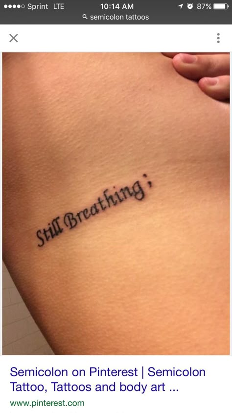 "Still breathing" which can be so hard sometimes Box Breathing Tattoo, Keep Breathing Tattoo, Till My Last Breath Tattoo, Still Breathing Tattoo, Im Still Breathing Tattoo, Remember To Breathe Tattoo, Breathing Tattoo, Meaning Tattoos, Aesthetic Tattoos