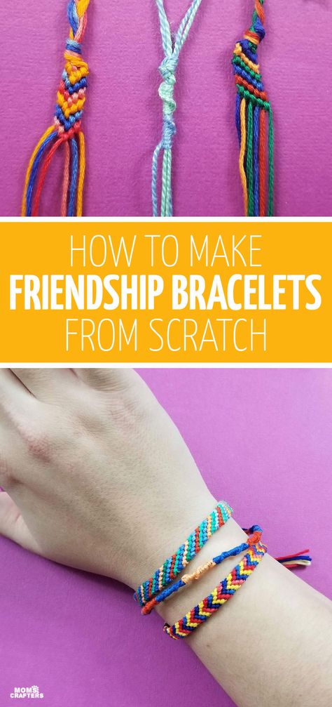 Friendship Ideas, Floss Bracelets, Chevron Friendship Bracelet, Braided Friendship Bracelets, Basic Bracelet, Friendship Bracelets Easy, String Bracelet Patterns, Make Your Own Bracelet, Bracelets Tutorial