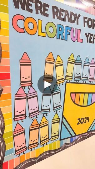 41K views · 7.7K reactions | 🖍️ H A L F  O F F ! 🖍️⁣
⁣
A brand-new bulletin board + door decor has been added to my BTS bundle. ⁣
⁣
With different sized crayon boxes + editable student names in PowerPoint to use as an optional daily attendance display. ⁣
⁣
Get it HALF OFF through Friday (7/26) via the link in my profile or comment BTS to get a link to the bundle. ⁣
⁣
Happy classroom setup! 🖍️⁣
⁣
https://www.teacherspayteachers.com/Product/Back-to-School-Bulletin-Board-11879901 | Meredith Morgan • Miss M’s Reading Resources | missmskindergarten · Original audio Crayons Bulletin Board, Attendance Display, Crayon Bulletin Boards, Happy Classroom, Monster Board, News Bulletin, Crayon Box, School Bulletin Boards, Classroom Setup